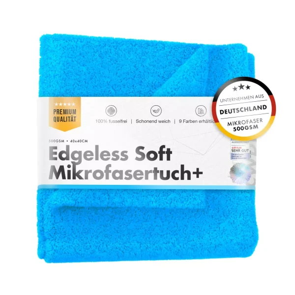 chemicalworkz edgeless soft touch mikrofasertuch blau 40x40cm 500gsm