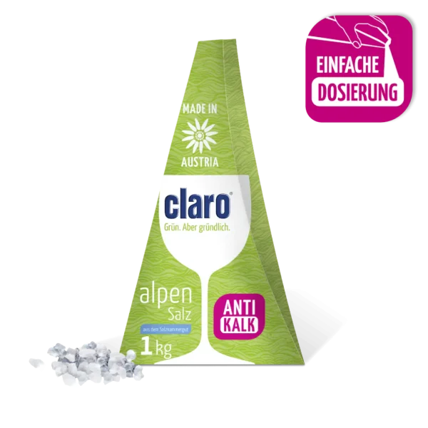 claro alpensalz spülmaschine 1kg dosierpackung